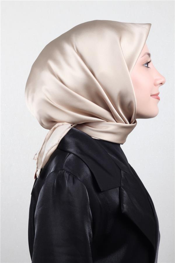 Joyas Düz İpek Eşarp 4142-11 Gold