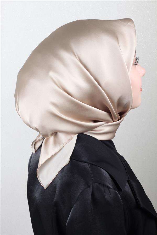 Joyas Düz İpek Eşarp 4142-11 Gold