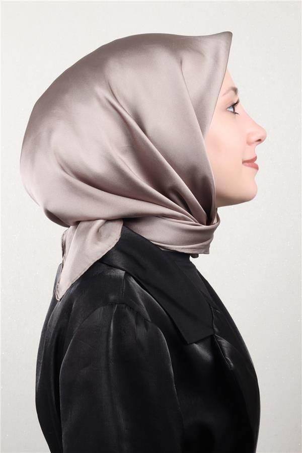 Joyas Düz İpek Eşarp 4142-14 Vizon