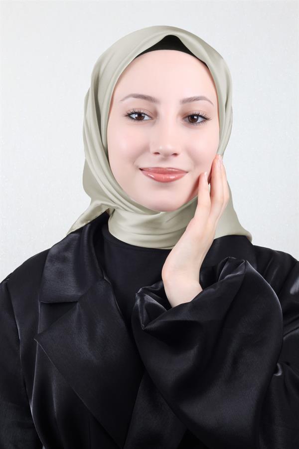 Joyas Düz İpek Eşarp 4142-15 Açık Bej