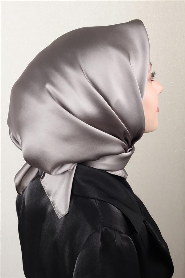 Joyas Düz İpek Eşarp 4142-8 Duman