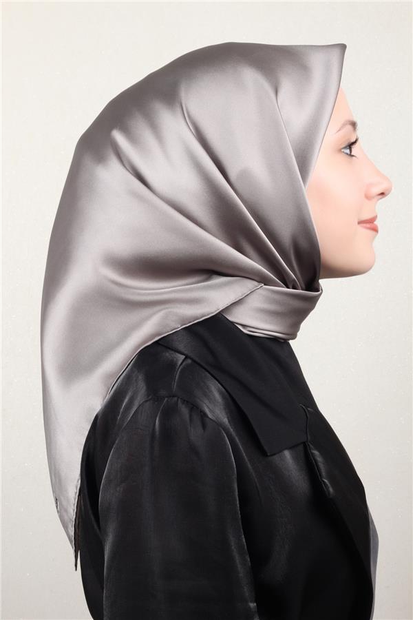 Joyas Düz İpek Eşarp 4142-8 Duman