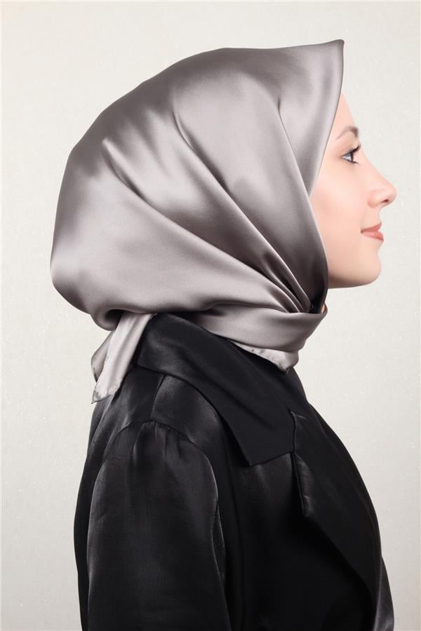 Joyas Düz İpek Eşarp 4142-8 Duman