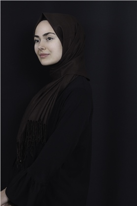Kalın Paşmina Şal 520-0001-39 Acı Kahve