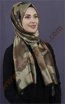 Kamuflaj İpeksi Şal 5550-23