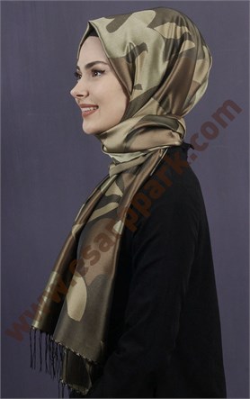 Kamuflaj İpeksi Şal 5550-23