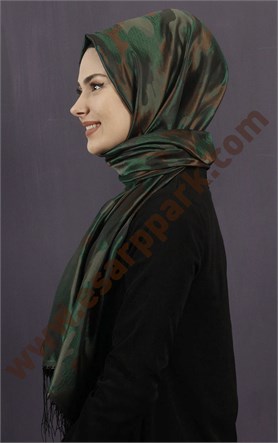 Kamuflaj İpeksi Şal 5550-43