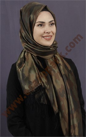 Kamuflaj İpeksi Şal 5550-46