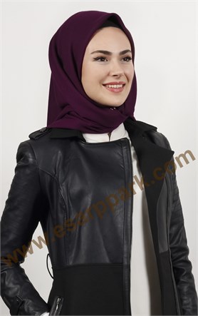 Kışlık Yünlü Düz Renk Eşarp 1750-24