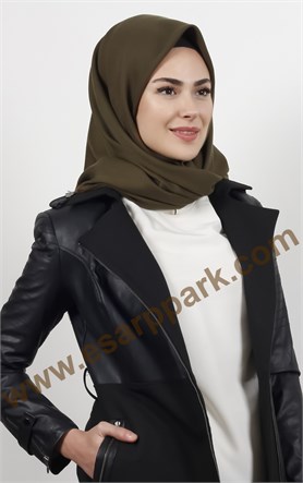 Kışlık Yünlü Düz Renk Eşarp 1750-36