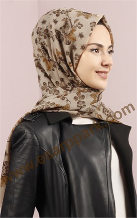 Kışlık Yünlü Şal 5381-19