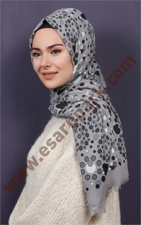 Kışlık Yünlü Şal 5381-51