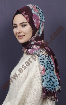 Kışlık Yünlü Şal 5381-55