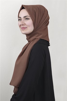 Krep Şal 1449-6 Sütlü Kahve