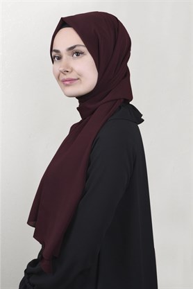 Krep Şal 1449-9 Bordo