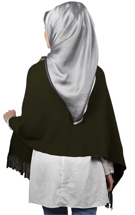 Kürklü Triko Omuz Şalı 2020-6