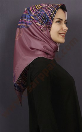 Lavender Tiwil İpek Eşarp 1471-34