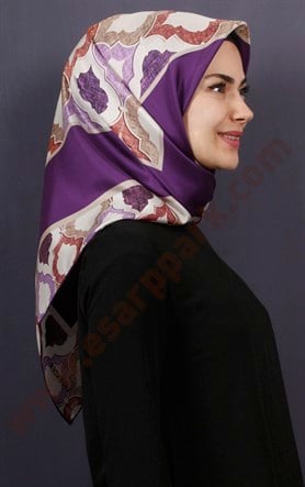 Lavender Tiwil İpek Eşarp 1471-9