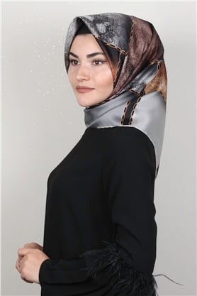 Lavender Twill İpek Eşarp 2345-3