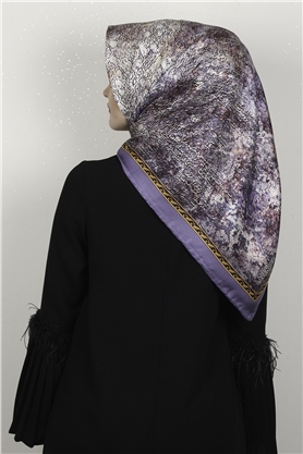 Lavender Twill İpek Eşarp 2537-10