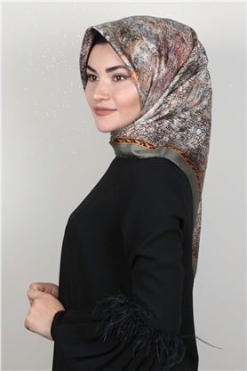 Lavender Twill İpek Eşarp 2537-2