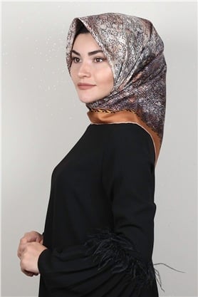 Lavender Twill İpek Eşarp 2537-3