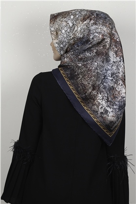 Lavender Twill İpek Eşarp 2537-4