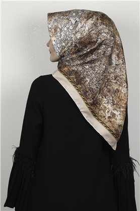 Lavender Twill İpek Eşarp 2537-8