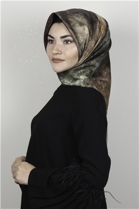 Lavender Twill İpek Eşarp 2538-1