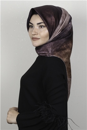 Lavender Twill İpek Eşarp 2538-5