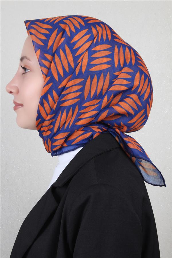 Lavina Fresh Eşarp 2791-12 Saks-Turuncu