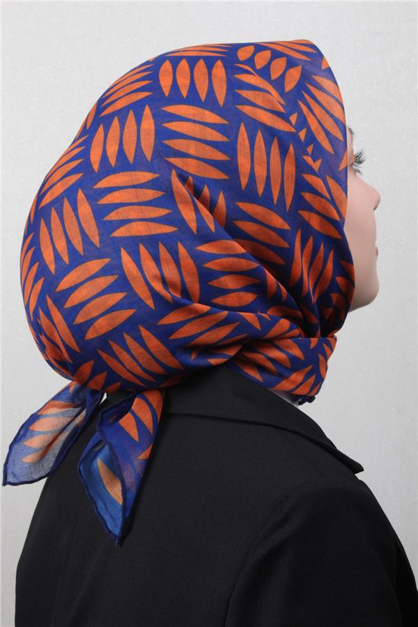 Lavina Fresh Eşarp 2791-12 Saks-Turuncu