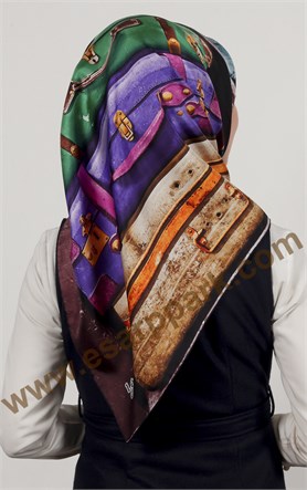 Levidor indirimli İpek Eşarp 12524-5