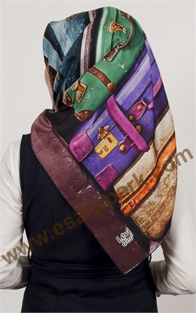 Levidor indirimli İpek Eşarp 12524-5