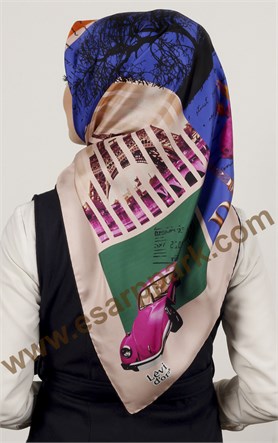 Levidor İndirimli İpek Eşarp 12533-13