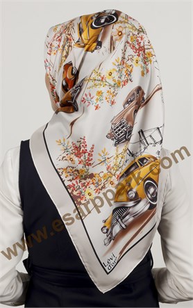 Levidor indirimli İpek Eşarp 12544-6