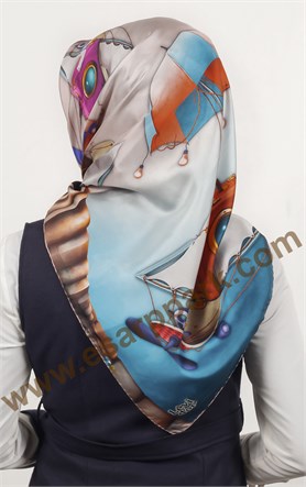 Levidor indirimli İpek Eşarp 1260-9