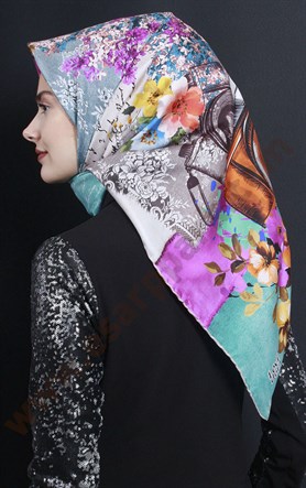 Levidor İpek Eşarp 12513-2