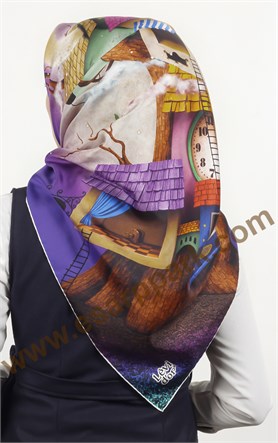 Levidor İpek Eşarp 12654-3