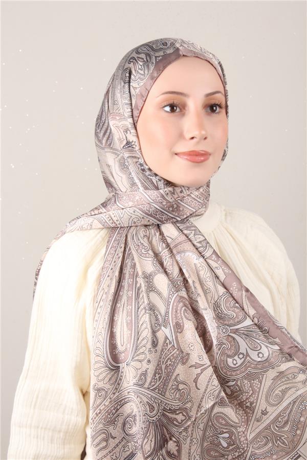 Linda Etnik Desen Şal 1717-18 Toprak 