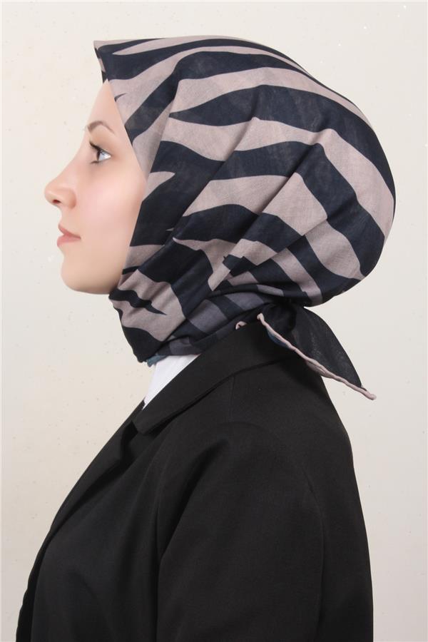 Locella Pamuklu Soft Eşarp 4160-10 Siyah-Taş