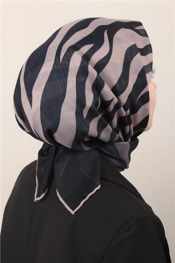 Locella Pamuklu Soft Eşarp 4160-10 Siyah-Taş