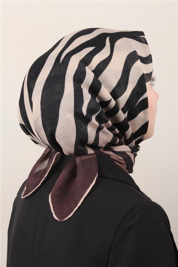 Locella Pamuklu Soft Eşarp 4160-3 Kahverengi