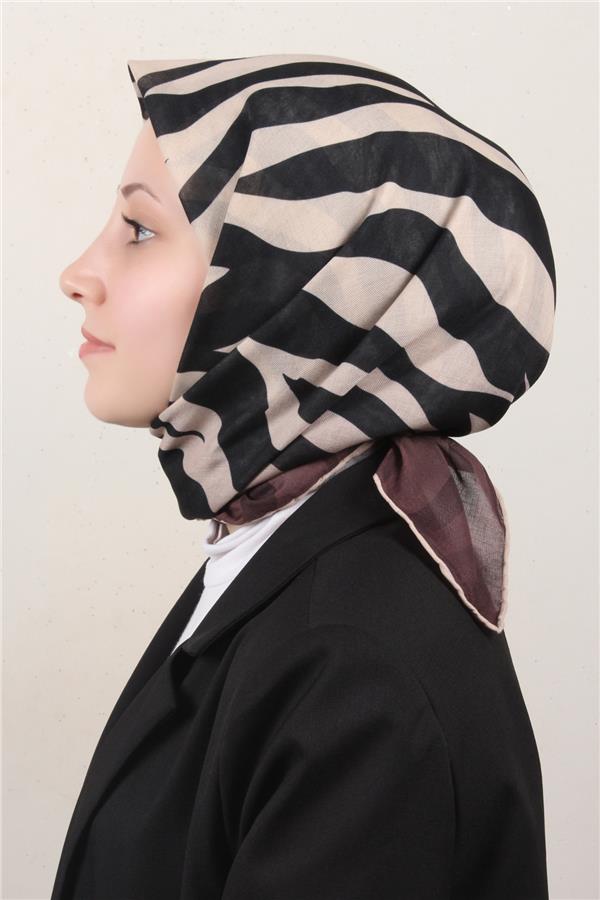 Locella Pamuklu Soft Eşarp 4160-3 Kahverengi