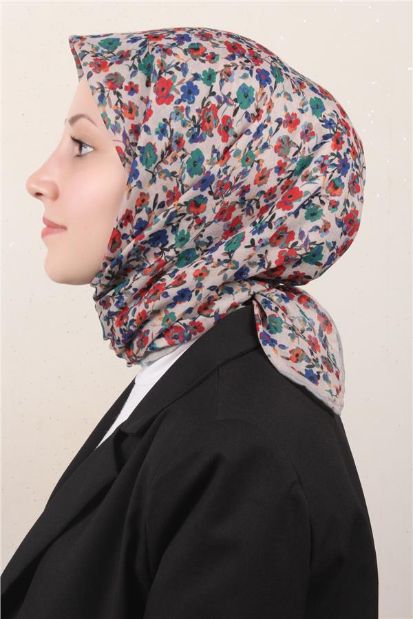 Locella Pamuklu Soft Eşarp 4161-10 Açık Taş