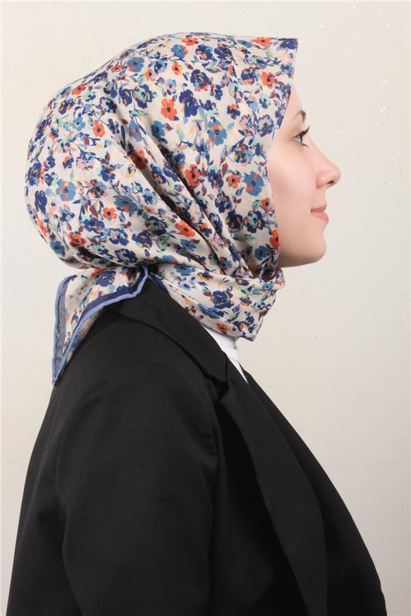 Locella Pamuklu Soft Eşarp 4161-11 İndigo