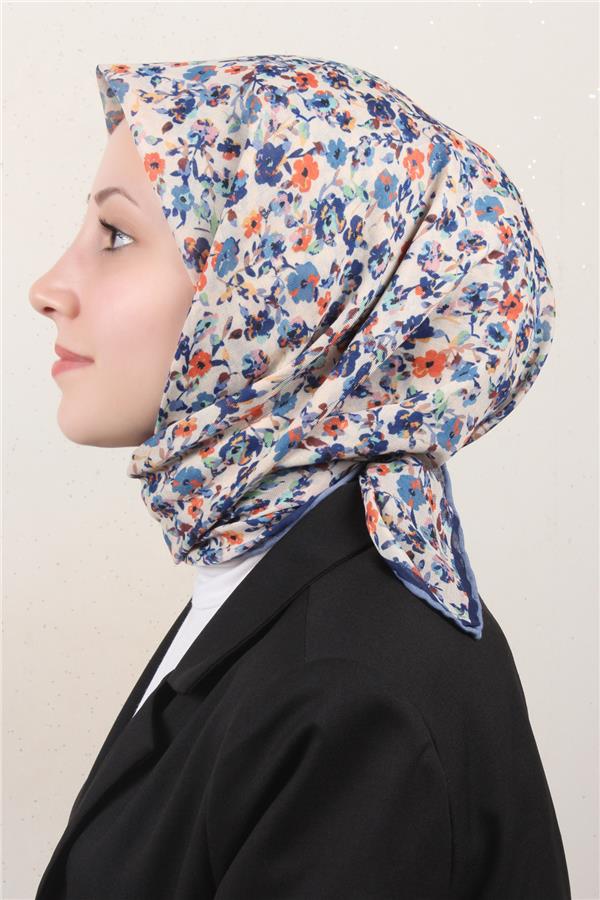 Locella Pamuklu Soft Eşarp 4161-11 İndigo