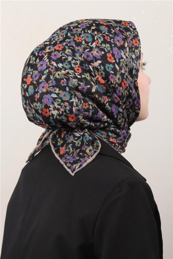 Locella Pamuklu Soft Eşarp 4161-13 Siyah