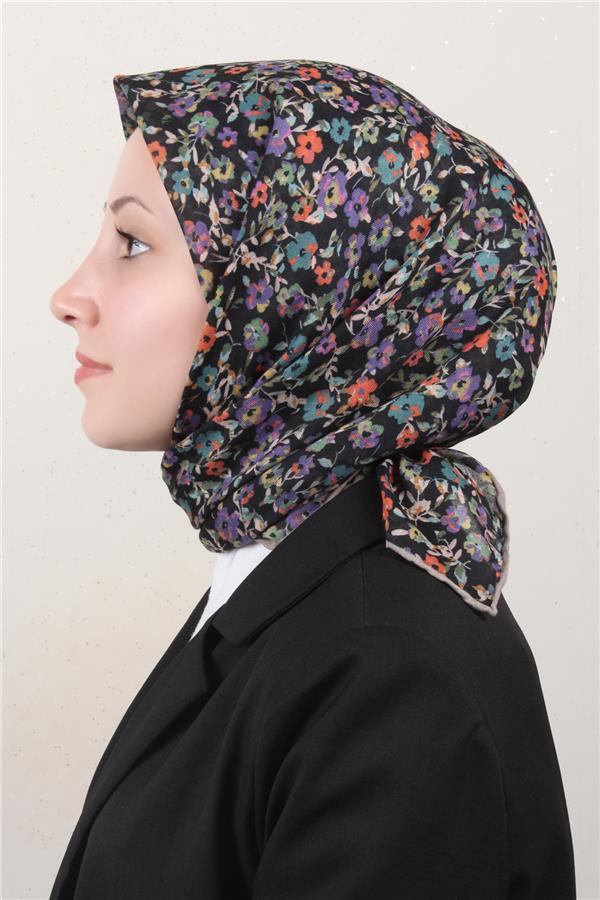 Locella Pamuklu Soft Eşarp 4161-13 Siyah