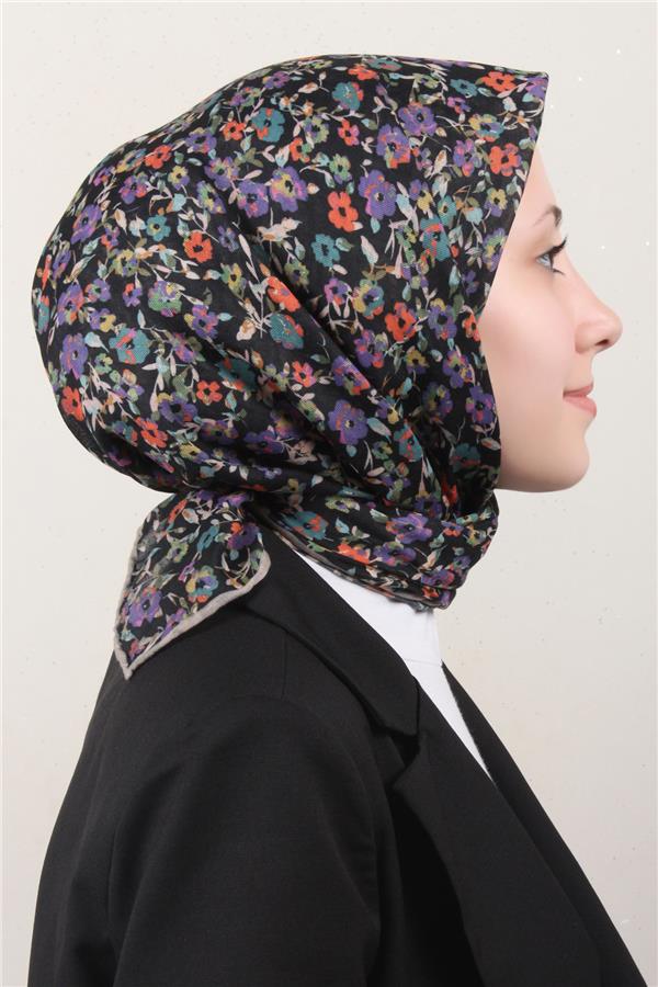 Locella Pamuklu Soft Eşarp 4161-13 Siyah